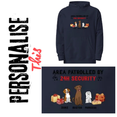 Personalised Unisex Midweight Hoodie