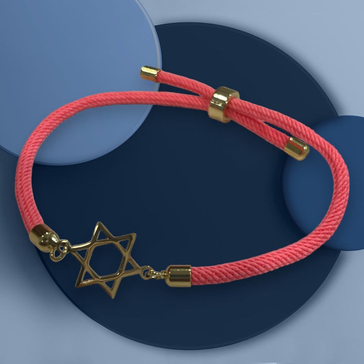 Star of David Cord Bracelet-3