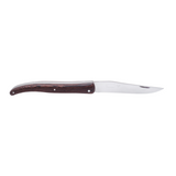  LAGUIOLE EN AUBRAC BACKPACKER'S FOLDING KNIFE (12CM) - WENGE WOOD. This pocket knife features a Wenge wood handle and a stainless steel blade, perfect for picnics, camping, or any outdoor adventure.