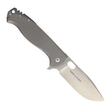 Viper Fortis pocket knife with a 3.5 inch M390 stainless steel blade and stonewash finished handle and blade