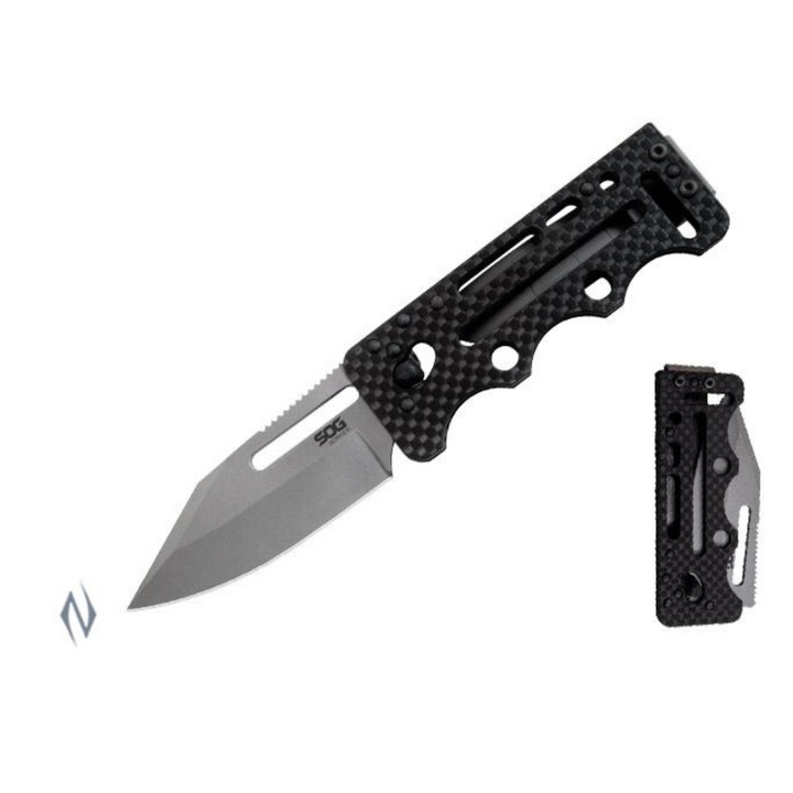 Orange SOG KIKU LTE XR LOCK folding pocket knife