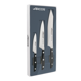 Arcos Manhattan 3-Piece Kitchen Knife Set with Nitrum® Stainless Steel for Everyday Use