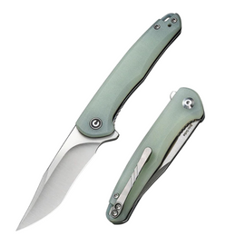 CIVIVI Mini Sandbar, a compact, everyday carry pocket knife with a 2.95" Nitro-V stainless steel blade and natural G-10 handle.