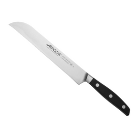 Arcos Natura 200mm Serrated Bread Knife with Rosewood Handle and NITRUM® Stainless Steel Blade for Clean Bread Slicing