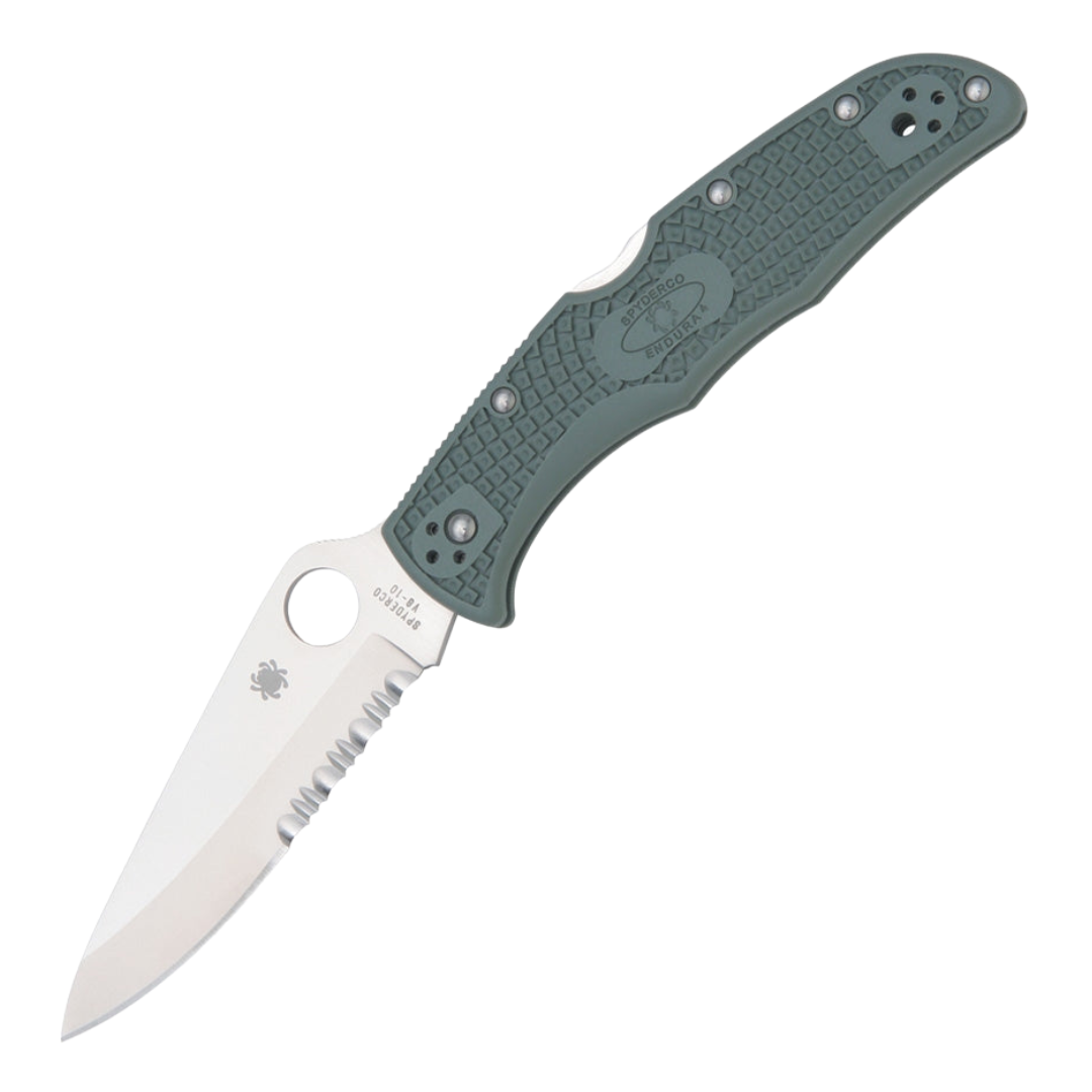 Green Spyderco Endura 4 Pocket Knife