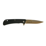 Maserin 46006G10N Sporting Knife, a lightweight and reliable pocket knife featuring a 75mm satin finish 440 stainless steel blade and black G10 handle for easy one-handed opening.