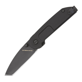 EXTREMA RATIO BF1 CLASSIC black tanto pocket knife with N690 stainless cobalt steel blade and black anodized aluminum handles