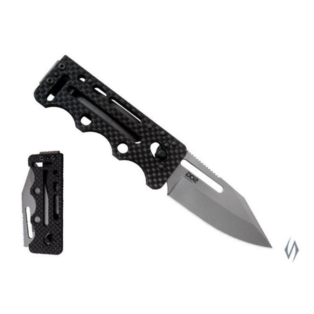 Orange SOG KIKU LTE XR LOCK folding pocket knife