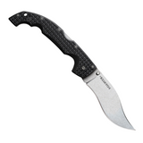 Cold Steel XL Voyager Lockback Vaquero, a Pocket Knife with a 5.5 inch stonewash finish AUS-10A stainless steel blade and black textured Griv-Ex handle.