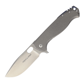 Viper Fortis pocket knife with a 3.5 inch M390 stainless steel blade and stonewash finished handle and blade