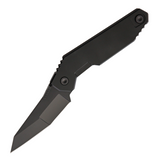 QUARTERMASTER MR STRICKLAND LIMO TINT Pocket Knife. 4-inch Limo Tint Finish CPM-154 Stainless Steel Tanto Blade. Limo Tint 6Al-4V Titanium Handle. Pocket Clip.
