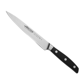 Arcos Natura Sole Knife (Flexible) 170mm. Featuring a warm rosewood handle for comfort and a long, single-forged NITRUM stainless steel blade with flexibility for precise filleting of delicate fish