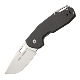 Carbon fiber and titanium handle VIPER ODINO pocket knife with satin finish blade