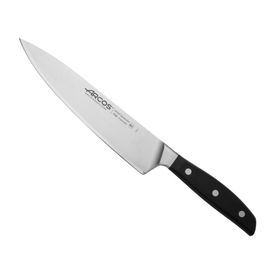 Arcos Natura 210mm Chef's Knife with NITRUM® Stainless Steel Blade and Rosewood Handle for Large-Scale Chopping and Dicing