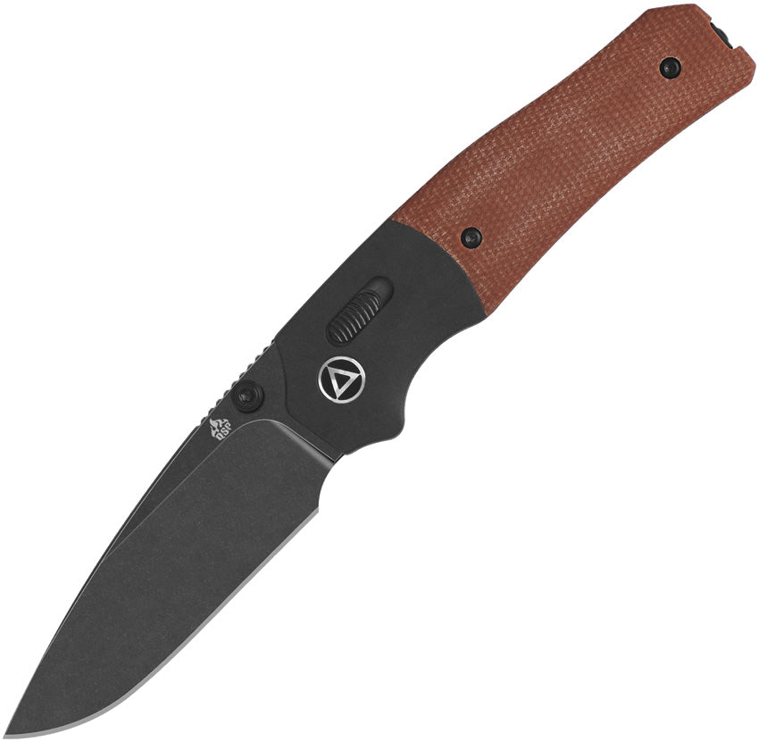 QSP Knife Vault Glyde Lock Tan Micarta