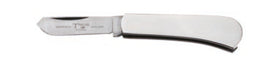 Taylors folding castrating knife, 7cm s/s blade,  nickel/silver  handle. Can be sterilised