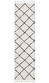 Saffron 22 White Runner by Rug Culture - 400X80CM RUNNER