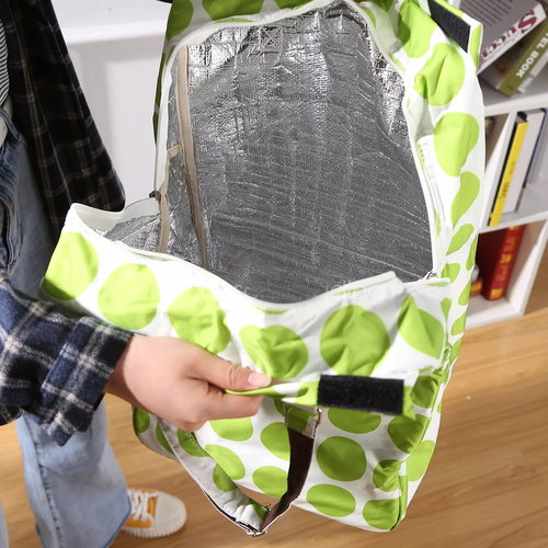 Shopping Trolley Cart Bag Foldable Wheels Carts Bags Market Luggage Basket green circle