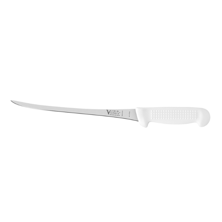 Victory Knives V215125115WC 25cm filleting knife white handle stainless steel fish processing snapper kingfish