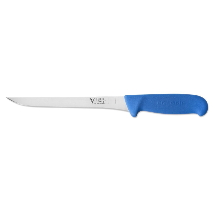 Victory 20cm straight boning knife stainless steel blue Progrip handle