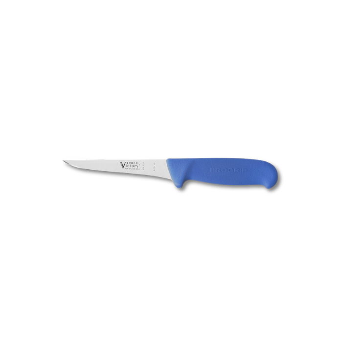 Victory 13cm straight boning utility knife stainless steel blue Progrip handle