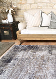 Vintage Crown Elizabeth Ash Beige Distressed Vintage Rug 80x300