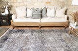 Vintage Crown Elizabeth Ash Beige Distressed Vintage Rug 80x300