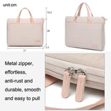 Ultra-thin Macbook Laptop Bag with Mouse Pad - Khaki & Gray 13.3-14 Inches
