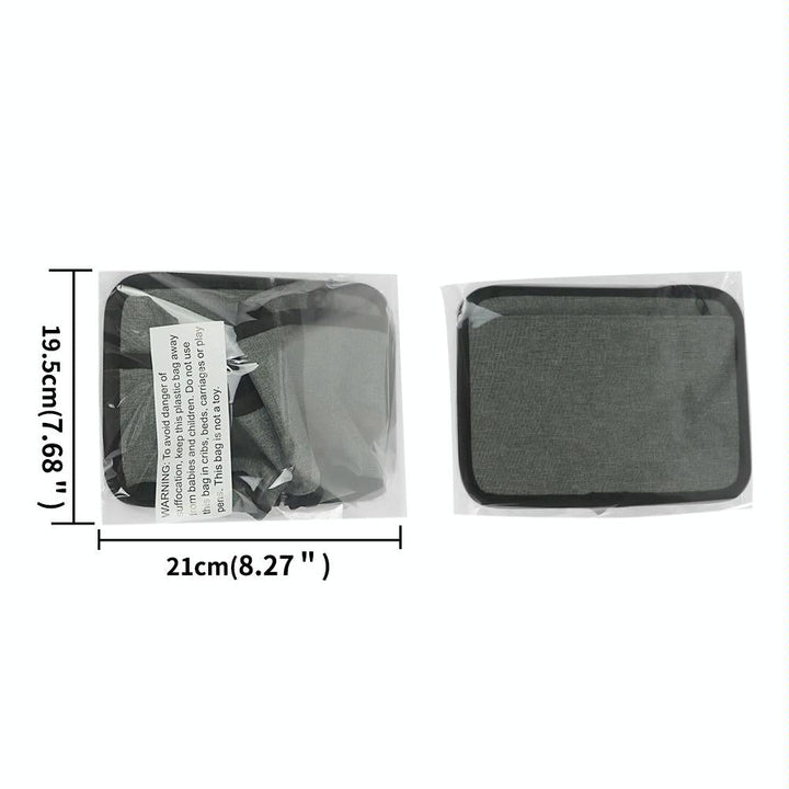 Portable Luggage Bag with Cup Holder - Gray