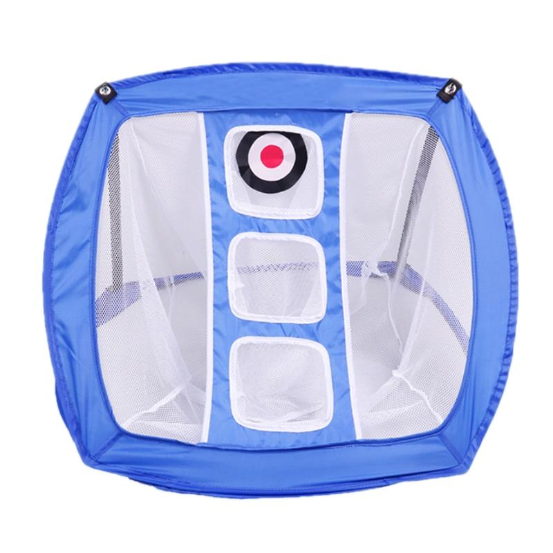 Foldable Square Golf Net for Indoor Practice - Red