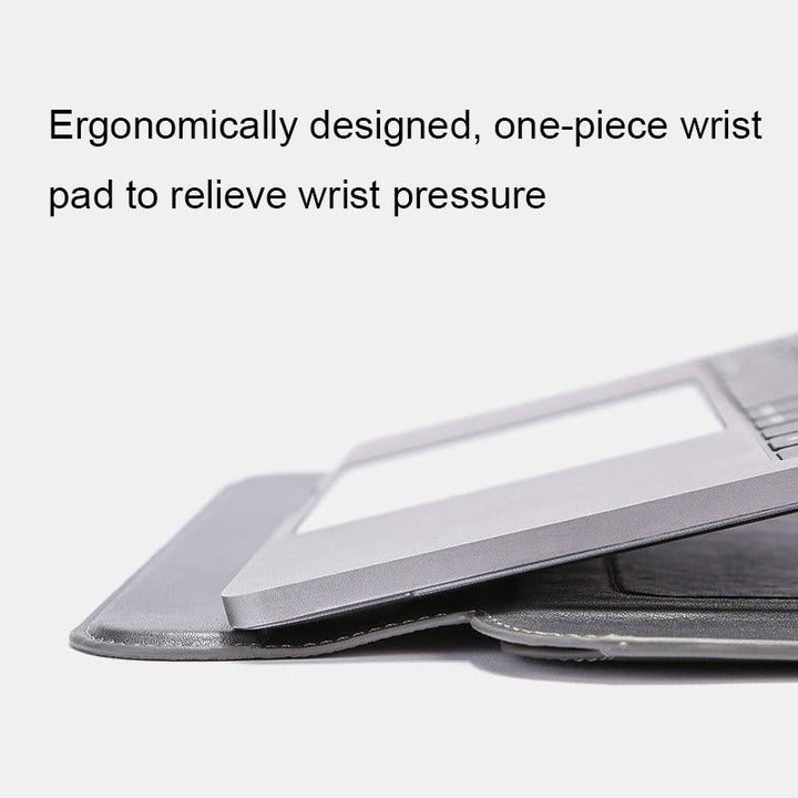 Multifunctional Laptop Bag Stand - Fits 13.3-14 Inches - Black - Gray