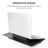Universal Waterproof Laptop Bag Set With Handle Stand Pen Holder Winders Mouse & Charger Bags - Black