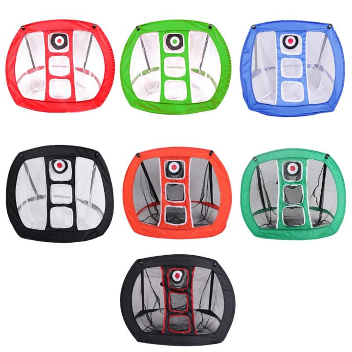 Foldable Square Golf Net for Indoor Practice - Green