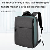 Spacious Laptop Bag for Professionals - Large Capacity - Elegant Gray