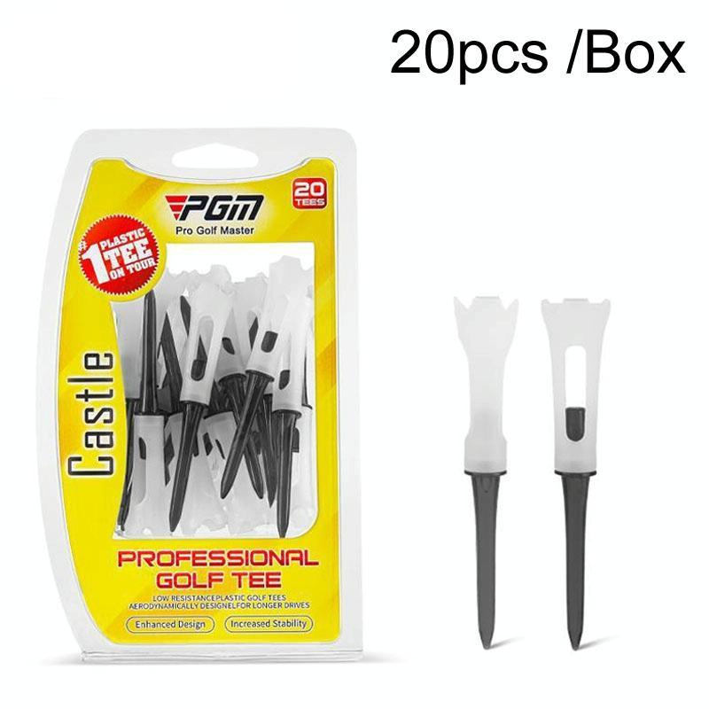 20-pack Golf Ball Tee Holder for Competition - 83mm Spike Balls - Black