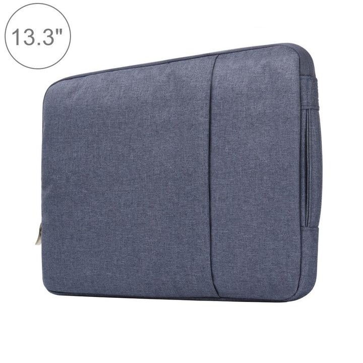 Universal Denim Laptop Bag for 13.3 Notebooks - Fits Macbook Air / Pro - Portable & Stylish - 35.5x26.5x2cm - Black