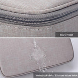 Waterproof Multi-layer Laptop Bag with Password Lock - Black
