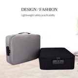 Waterproof Multi-layer Laptop Bag with Password Lock - Black