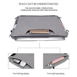Waterproof Oxford Cloth Laptop Bag with Concealed Handle & Luggage Tie Rod - Black