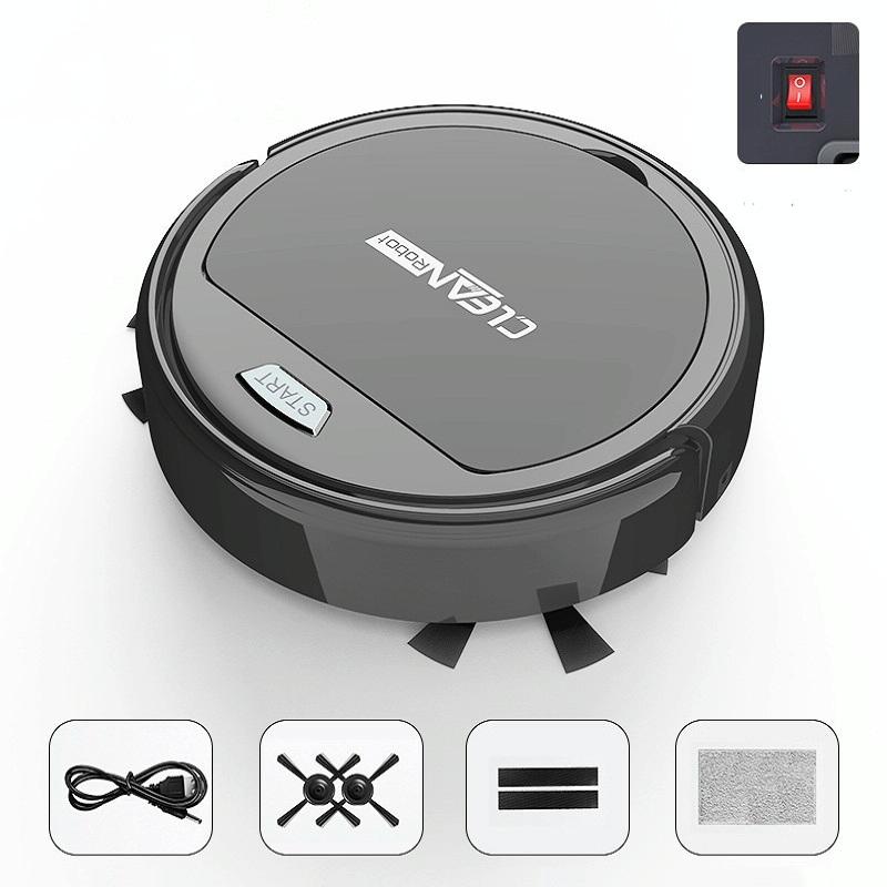 Smart Household Sweeping Robot - Automatic - Black