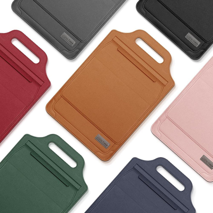 Versatile Laptop Bag with Mouse Pad Stand - Green