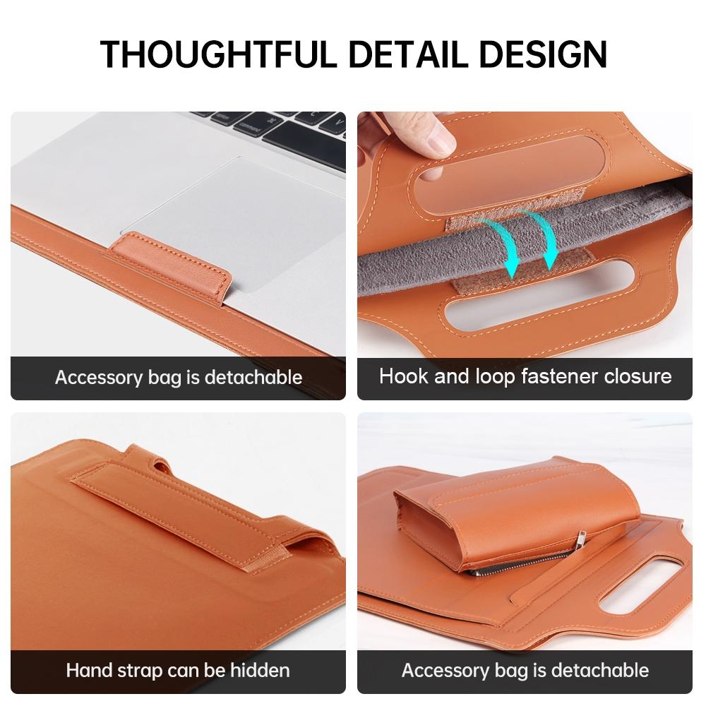 Versatile Laptop Bag with Mouse Pad Stand - Green