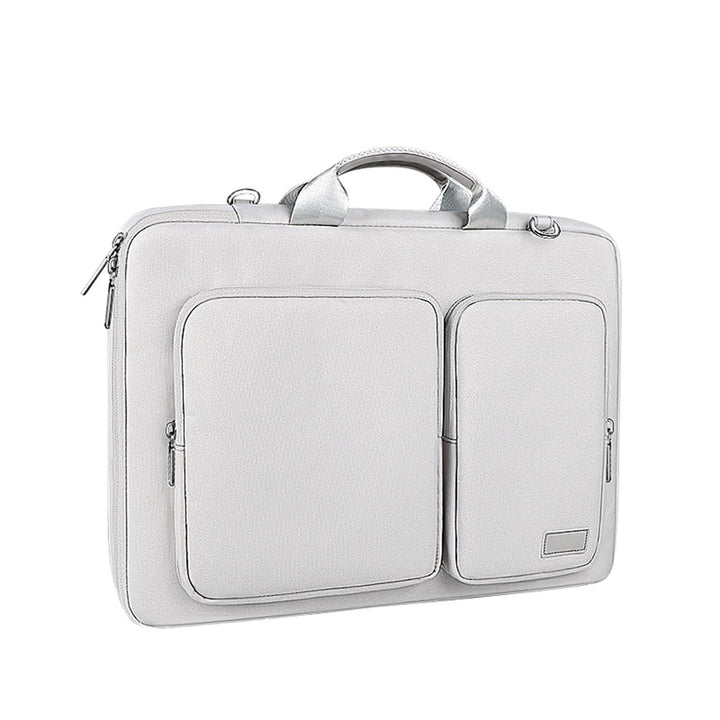 Thickened Polyester Laptop Bag - Fits 14.1-15.4 Inch Devices - Silver Gray