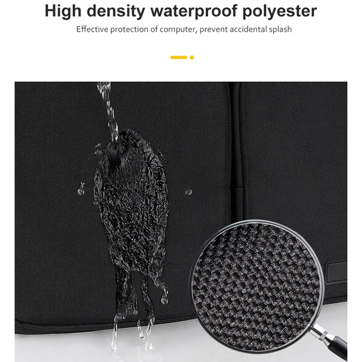 Thickened Polyester Laptop Bag - Fits 14.1-15.4 Inch Devices - Silver Gray