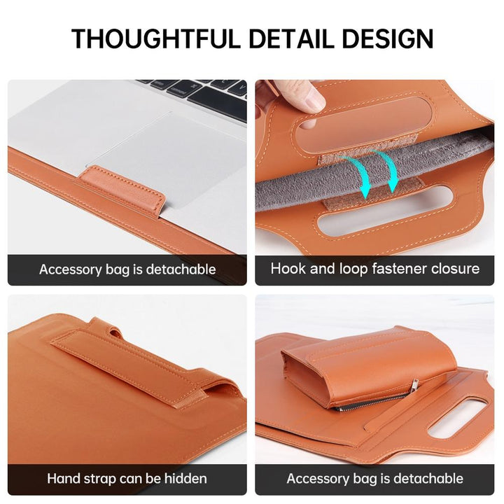 Versatile Laptop Bag with Mouse Pad Stand - Blue