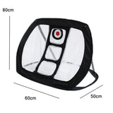 Foldable Square Golf Net for Indoor Practice - Black