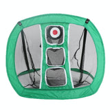 Foldable Square Golf Net for Indoor Practice - Black