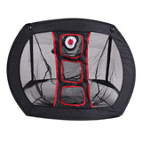 Foldable Square Golf Net for Indoor Practice - Black