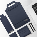 Versatile Laptop Bag with Mouse Pad Stand - Red