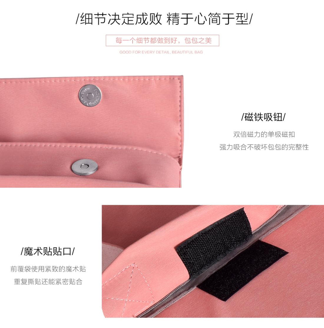 Universal 15.4 Soft Handle Laptop Bag for Macbook Samsung Sony Dell Alienware Chuwi Asus Hp - Portable & Wearable - Pink